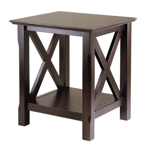 end table with shelf underneath
